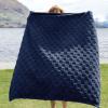 imageBedsure GentleSoft Twin Blanket for Bed  Super Soft Cozy Blankets for Kids Girls Cute Fuzzy Fleece Throws for Bedroom Couch Light Yellow 60x80 InchesNavy