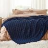 imageBedsure GentleSoft Twin Blanket for Bed  Super Soft Cozy Blankets for Kids Girls Cute Fuzzy Fleece Throws for Bedroom Couch Light Yellow 60x80 InchesNavy