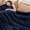 imageBedsure GentleSoft Twin Blanket for Bed  Super Soft Cozy Blankets for Kids Girls Cute Fuzzy Fleece Throws for Bedroom Couch Light Yellow 60x80 InchesNavy