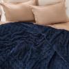 imageBedsure GentleSoft Twin Blanket for Bed  Super Soft Cozy Blankets for Kids Girls Cute Fuzzy Fleece Throws for Bedroom Couch Light Yellow 60x80 InchesNavy