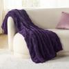 imageBedsure GentleSoft Twin Blanket for Bed  Super Soft Cozy Blankets for Kids Girls Cute Fuzzy Fleece Throws for Bedroom Couch Light Yellow 60x80 InchesPurple