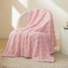imageBedsure GentleSoft Twin Blanket for Bed  Super Soft Cozy Blankets for Kids Girls Cute Fuzzy Fleece Throws for Bedroom Couch Light Yellow 60x80 InchesPink