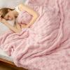 imageBedsure GentleSoft Twin Blanket for Bed  Super Soft Cozy Blankets for Kids Girls Cute Fuzzy Fleece Throws for Bedroom Couch Light Yellow 60x80 InchesPink