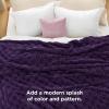 imageBedsure GentleSoft Twin Blanket for Bed  Super Soft Cozy Blankets for Kids Girls Cute Fuzzy Fleece Throws for Bedroom Couch Light Yellow 60x80 InchesPurple