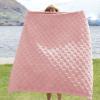 imageBedsure GentleSoft Twin Blanket for Bed  Super Soft Cozy Blankets for Kids Girls Cute Fuzzy Fleece Throws for Bedroom Couch Light Yellow 60x80 InchesPink