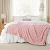 imageBedsure GentleSoft Twin Blanket for Bed  Super Soft Cozy Blankets for Kids Girls Cute Fuzzy Fleece Throws for Bedroom Couch Light Yellow 60x80 InchesPink