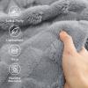 imageBedsure GentleSoft Twin Blanket for Bed  Super Soft Cozy Blankets for Kids Girls Cute Fuzzy Fleece Throws for Bedroom Couch Light Yellow 60x80 InchesSilver Grey