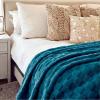 imageBedsure GentleSoft Twin Blanket for Bed  Super Soft Cozy Blankets for Kids Girls Cute Fuzzy Fleece Throws for Bedroom Couch Light Yellow 60x80 InchesTeal