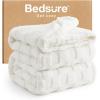 imageBedsure GentleSoft Twin Blanket for Bed  Super Soft Cozy Blankets for Kids Girls Cute Fuzzy Fleece Throws for Bedroom Couch Light Yellow 60x80 InchesWhite