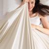 imageBedsure Lightweight Cold Blanket for Summer Bed Cooling Blanket Throw Size for Hot Sleepers Ice Cool Essentials for Hot Nights Breathable Thin Bedding for Teens Adults Navy 50 x 60Oat Milk