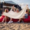 imageBedsure Lightweight Cold Blanket for Summer Bed Cooling Blanket Throw Size for Hot Sleepers Ice Cool Essentials for Hot Nights Breathable Thin Bedding for Teens Adults Navy 50 x 60Oat Milk