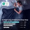imageBedsure Lightweight Cold Blanket for Summer Bed Cooling Blanket Throw Size for Hot Sleepers Ice Cool Essentials for Hot Nights Breathable Thin Bedding for Teens Adults Navy 50 x 60Navy