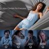 imageBedsure Lightweight Cold Blanket for Summer Bed Cooling Blanket Throw Size for Hot Sleepers Ice Cool Essentials for Hot Nights Breathable Thin Bedding for Teens Adults Navy 50 x 60Dark Grey