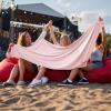 imageBedsure Lightweight Cold Blanket for Summer Bed Cooling Blanket Throw Size for Hot Sleepers Ice Cool Essentials for Hot Nights Breathable Thin Bedding for Teens Adults Navy 50 x 60Pink
