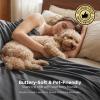 imageBedsure Lightweight Cold Blanket for Summer Bed Cooling Blanket Throw Size for Hot Sleepers Ice Cool Essentials for Hot Nights Breathable Thin Bedding for Teens Adults Navy 50 x 60Dark Grey