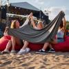 imageBedsure Lightweight Cold Blanket for Summer Bed Cooling Blanket Throw Size for Hot Sleepers Ice Cool Essentials for Hot Nights Breathable Thin Bedding for Teens Adults Navy 50 x 60Dark Grey