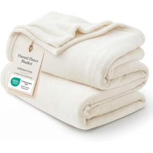 imageBedsure GentleSoft Fleece Throw Blanket for Couch Oxford Tan  Lightweight Plush Fuzzy Cozy Soft Blankets and Throws for Sofa 50x60 inches04  Cream