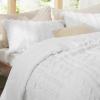 imageBedsure Boho Comforter Set Queen  Olive Green Tufted Queen Size Comforter 3 Pieces FarmhouseStyle Embroidery Bed Set Soft Fluffy Geometric Pattern Bedding for All Seasons02  Bright White  Elegant