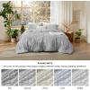 imageBedsure Boho Comforter Set Queen  Olive Green Tufted Queen Size Comforter 3 Pieces FarmhouseStyle Embroidery Bed Set Soft Fluffy Geometric Pattern Bedding for All Seasons18  Light Grey  Elegant
