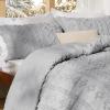 imageBedsure Boho Comforter Set Queen  Olive Green Tufted Queen Size Comforter 3 Pieces FarmhouseStyle Embroidery Bed Set Soft Fluffy Geometric Pattern Bedding for All Seasons18  Light Grey  Elegant