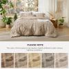 imageBedsure Boho Comforter Set Queen  Olive Green Tufted Queen Size Comforter 3 Pieces FarmhouseStyle Embroidery Bed Set Soft Fluffy Geometric Pattern Bedding for All Seasons09  Khaki  Elegant