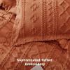 imageBedsure Boho Comforter Set Queen  Olive Green Tufted Queen Size Comforter 3 Pieces FarmhouseStyle Embroidery Bed Set Soft Fluffy Geometric Pattern Bedding for All Seasons27  Terracotta  Elegant