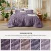 imageBedsure Boho Comforter Set Queen  Olive Green Tufted Queen Size Comforter 3 Pieces FarmhouseStyle Embroidery Bed Set Soft Fluffy Geometric Pattern Bedding for All Seasons26  Grayish Purple  Elegant