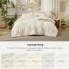imageBedsure Boho Comforter Set Queen  Olive Green Tufted Queen Size Comforter 3 Pieces FarmhouseStyle Embroidery Bed Set Soft Fluffy Geometric Pattern Bedding for All Seasons11  Ivory  Elegant