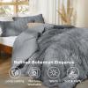 imageBedsure Boho Comforter Set Queen  Olive Green Tufted Queen Size Comforter 3 Pieces FarmhouseStyle Embroidery Bed Set Soft Fluffy Geometric Pattern Bedding for All Seasons17  Grey  Elegant