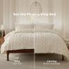 imageBedsure Boho Comforter Set Queen  Olive Green Tufted Queen Size Comforter 3 Pieces FarmhouseStyle Embroidery Bed Set Soft Fluffy Geometric Pattern Bedding for All Seasons01  Beige  Elegant
