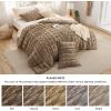 imageBedsure Boho Comforter Set Queen  Olive Green Tufted Queen Size Comforter 3 Pieces FarmhouseStyle Embroidery Bed Set Soft Fluffy Geometric Pattern Bedding for All Seasons10  Light Brown  Elegant