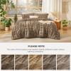 imageBedsure Boho Comforter Set Queen  Olive Green Tufted Queen Size Comforter 3 Pieces FarmhouseStyle Embroidery Bed Set Soft Fluffy Geometric Pattern Bedding for All Seasons10  Light Brown  Elegant