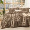 imageBedsure Boho Comforter Set Queen  Olive Green Tufted Queen Size Comforter 3 Pieces FarmhouseStyle Embroidery Bed Set Soft Fluffy Geometric Pattern Bedding for All Seasons10  Light Brown  Elegant