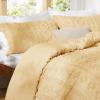 imageBedsure Boho Comforter Set Queen  Olive Green Tufted Queen Size Comforter 3 Pieces FarmhouseStyle Embroidery Bed Set Soft Fluffy Geometric Pattern Bedding for All Seasons12  Yellow  Elegant