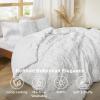 imageBedsure Boho Comforter Set Queen  Olive Green Tufted Queen Size Comforter 3 Pieces FarmhouseStyle Embroidery Bed Set Soft Fluffy Geometric Pattern Bedding for All Seasons02  Bright White  Elegant