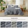 imageBedsure Boho Comforter Set Queen  Olive Green Tufted Queen Size Comforter 3 Pieces FarmhouseStyle Embroidery Bed Set Soft Fluffy Geometric Pattern Bedding for All Seasons17  Grey  Elegant