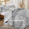 imageBedsure Boho Comforter Set Queen  Olive Green Tufted Queen Size Comforter 3 Pieces FarmhouseStyle Embroidery Bed Set Soft Fluffy Geometric Pattern Bedding for All Seasons18  Light Grey  Elegant