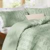 imageBedsure Boho Comforter Set Queen  Olive Green Tufted Queen Size Comforter 3 Pieces FarmhouseStyle Embroidery Bed Set Soft Fluffy Geometric Pattern Bedding for All Seasons13  Sage Green  Elegant