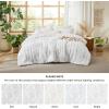 imageBedsure Boho Comforter Set Queen  Olive Green Tufted Queen Size Comforter 3 Pieces FarmhouseStyle Embroidery Bed Set Soft Fluffy Geometric Pattern Bedding for All Seasons02  Bright White  Elegant