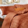 imageBedsure Boho Comforter Set Queen  Olive Green Tufted Queen Size Comforter 3 Pieces FarmhouseStyle Embroidery Bed Set Soft Fluffy Geometric Pattern Bedding for All Seasons27  Terracotta  Elegant