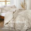 imageBedsure Boho Comforter Set Queen  Olive Green Tufted Queen Size Comforter 3 Pieces FarmhouseStyle Embroidery Bed Set Soft Fluffy Geometric Pattern Bedding for All Seasons01  Beige  Elegant
