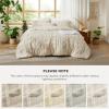 imageBedsure Boho Comforter Set Queen  Olive Green Tufted Queen Size Comforter 3 Pieces FarmhouseStyle Embroidery Bed Set Soft Fluffy Geometric Pattern Bedding for All Seasons01  Beige  Elegant