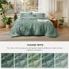 imageBedsure Boho Comforter Set Queen  Olive Green Tufted Queen Size Comforter 3 Pieces FarmhouseStyle Embroidery Bed Set Soft Fluffy Geometric Pattern Bedding for All Seasons14  Green  Elegant
