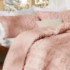 imageBedsure Boho Comforter Set Queen  Olive Green Tufted Queen Size Comforter 3 Pieces FarmhouseStyle Embroidery Bed Set Soft Fluffy Geometric Pattern Bedding for All Seasons24  Light Pink  Elegant