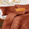 imageBedsure Boho Comforter Set Queen  Olive Green Tufted Queen Size Comforter 3 Pieces FarmhouseStyle Embroidery Bed Set Soft Fluffy Geometric Pattern Bedding for All Seasons27  Terracotta  Elegant