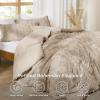 imageBedsure Boho Comforter Set Queen  Olive Green Tufted Queen Size Comforter 3 Pieces FarmhouseStyle Embroidery Bed Set Soft Fluffy Geometric Pattern Bedding for All Seasons09  Khaki  Elegant