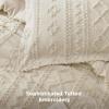 imageBedsure Boho Comforter Set Queen  Olive Green Tufted Queen Size Comforter 3 Pieces FarmhouseStyle Embroidery Bed Set Soft Fluffy Geometric Pattern Bedding for All Seasons01  Beige  Elegant