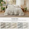 imageBedsure Boho Comforter Set Queen  Olive Green Tufted Queen Size Comforter 3 Pieces FarmhouseStyle Embroidery Bed Set Soft Fluffy Geometric Pattern Bedding for All Seasons08  Linen  Elegant