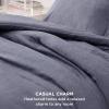 imageBedsure King Size Comforter Set Black  Bed in a Bag King Bedding 7 Pieces Cationic Dyed Bed Set Gift for Family Black Soft Bedding for All Seasons Comforter with Sheets Pillowcases amp Shams05  Denim Grey Melange