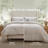 imageBedsure King Size Comforter Set Black  Bed in a Bag King Bedding 7 Pieces Cationic Dyed Bed Set Gift for Family Black Soft Bedding for All Seasons Comforter with Sheets Pillowcases amp Shams01  Beige Melange